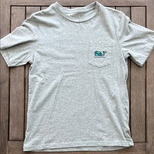 Vineyard Vines Heather Gray Pocket Tee